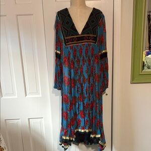 Free People Floral Bohemian Maxi Dress